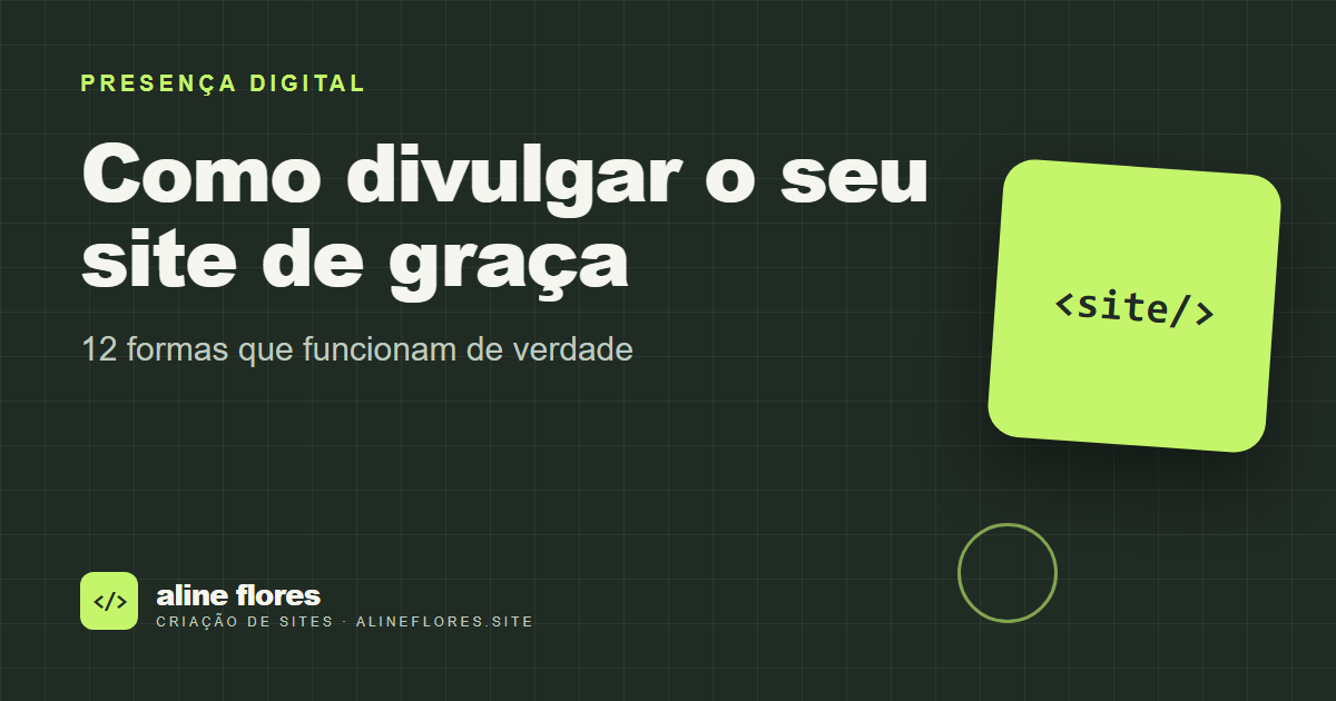 Capa do artigo: Como divulgar o seu site de graça: 12 formas que funcionam de verdade